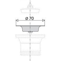 VALENTIN REF.57100000000 BONDE SIPHOIDE D.40 RECEVEUR D.90 PLAST